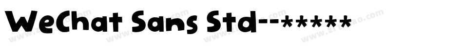 WeChat Sans Std-字体转换